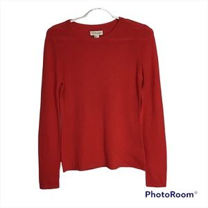 Adrienne Vittadini Cashmere Pink Sweater size S